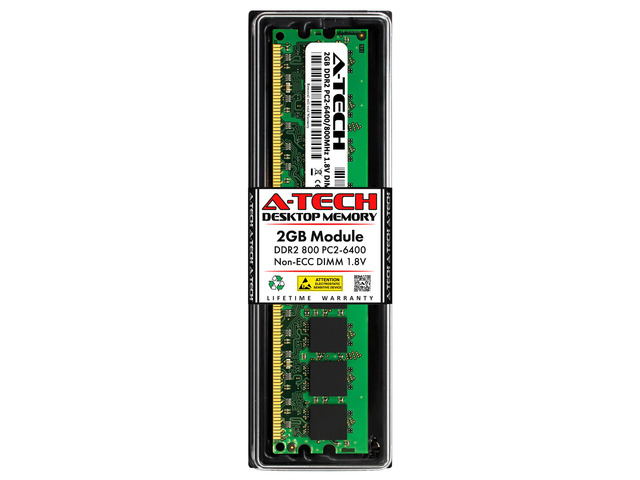 A-Tech DDR2 Desktop Memory RAM 2GB DDR2-800