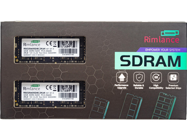 RIMLANCE 1.2V 64GB (2x32GB) DDR4-3200 CL22 SO-DIMM