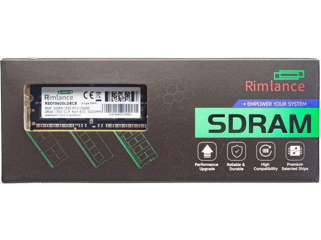 RIMLANCE 1.35V 8GB DDR3-1333 CL9 SO-DIMM