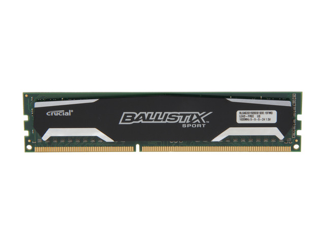 Ballistix Sport 4GB DDR3-1600 CL9