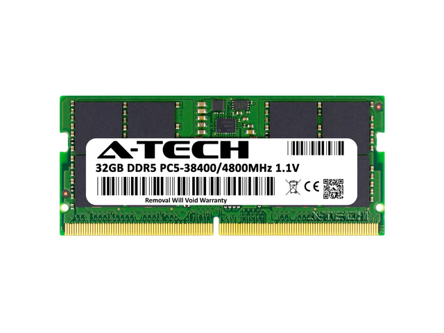 A-Tech DDR5 Laptop Memory RAM 32GB DDR5-4800 CL40 SO-DIMM, picture 2