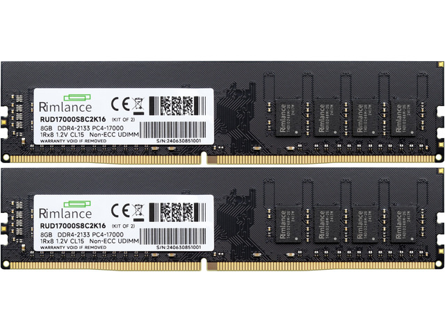 RIMLANCE 1.2V 16GB (2x8GB) DDR4-2133 CL15 (B0D7CCRL5G), picture 2