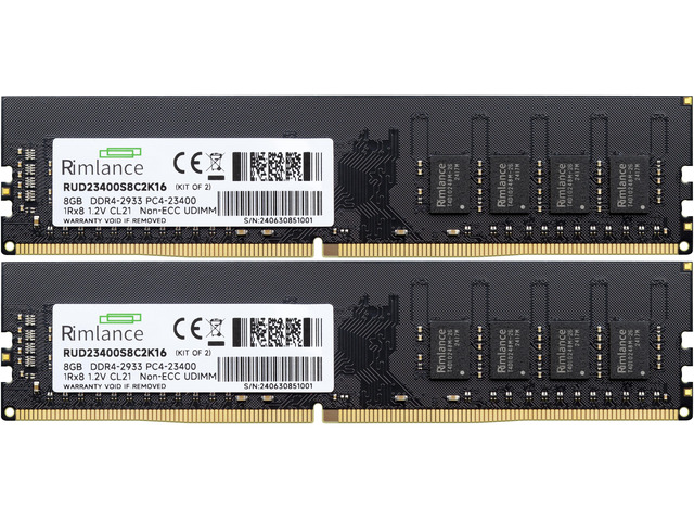 RIMLANCE 1.2V 16GB (2x8GB) DDR4-2933 CL21 (B0D7H5M7QP), picture 2