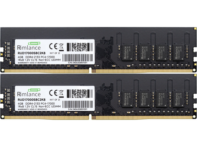 RIMLANCE 1.2V 8GB (2x4GB) DDR4-2133 CL15, picture 2