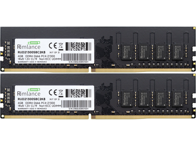 RIMLANCE 1.2V 8GB (2x4GB) DDR4-2666 CL19 (B0D7LMK56C), picture 2