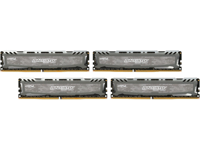 Ballistix Sport LT 32GB (4x8GB) DDR4-2400 CL16, picture 2