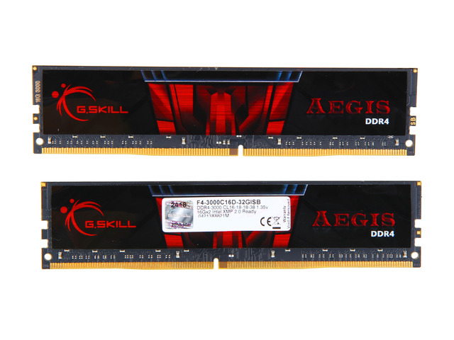 G.SKILL Aegis 32GB (2x16GB) DDR4-3000 CL16, picture 2