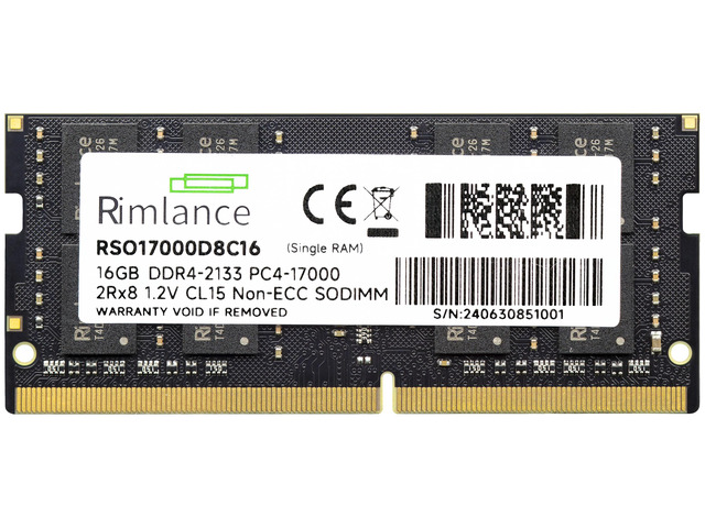 RIMLANCE 1.2V 16GB DDR4-2133 SO-DIMM, picture 2