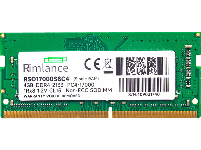 RIMLANCE 1.2V 4GB DDR4-2133 SO-DIMM, picture 2