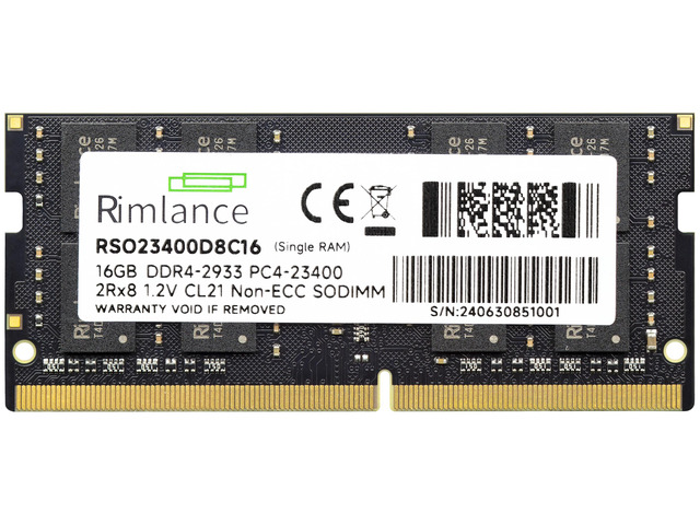 RIMLANCE 1.2V 16GB DDR4-2933 SO-DIMM, picture 2
