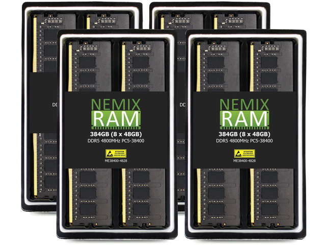 NEMIX Original Series Memory 384GB (8x48GB) DDR5-4800 CL40 ECC UDIMM