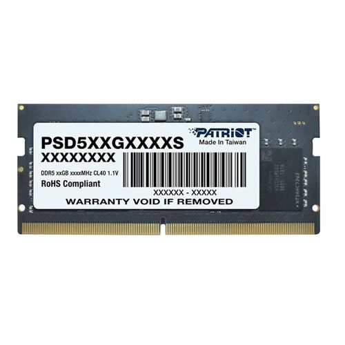 Patriot 16GB DDR5-4800 CL40 SO-DIMM (PSD516G480081S)