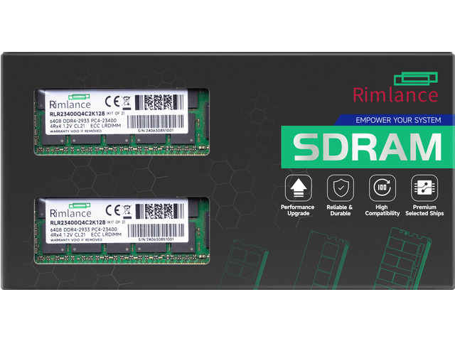RIMLANCE 1.2V 128GB (2x64GB) DDR4-2933 CL21 ECC LRDIMM