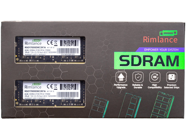 RIMLANCE 1.2V 16GB (2x8GB) DDR4-2133 CL15 SO-DIMM