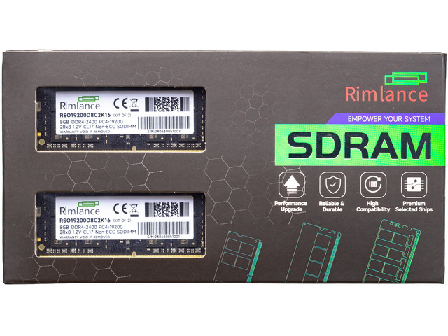 RIMLANCE 1.2V 16GB (2x8GB) DDR4-2400 CL17 SO-DIMM