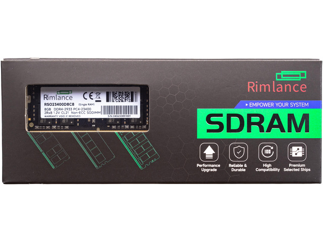 RIMLANCE 1.2V 8GB DDR4-2933 2Rx8 SO-DIMM