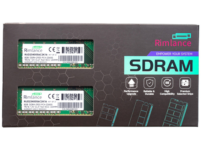 RIMLANCE 1.2V 16GB (2x8GB) DDR4-2933 CL21