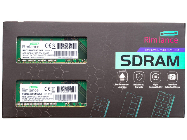 RIMLANCE 1.2V 8GB (2x4GB) DDR4-2933 CL21