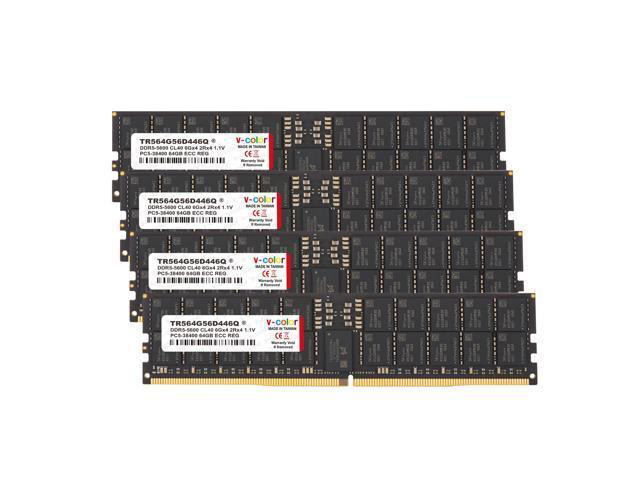 V-color STANDARD 256GB (4x64GB) DDR5-5600 CL46 ECC RDIMM